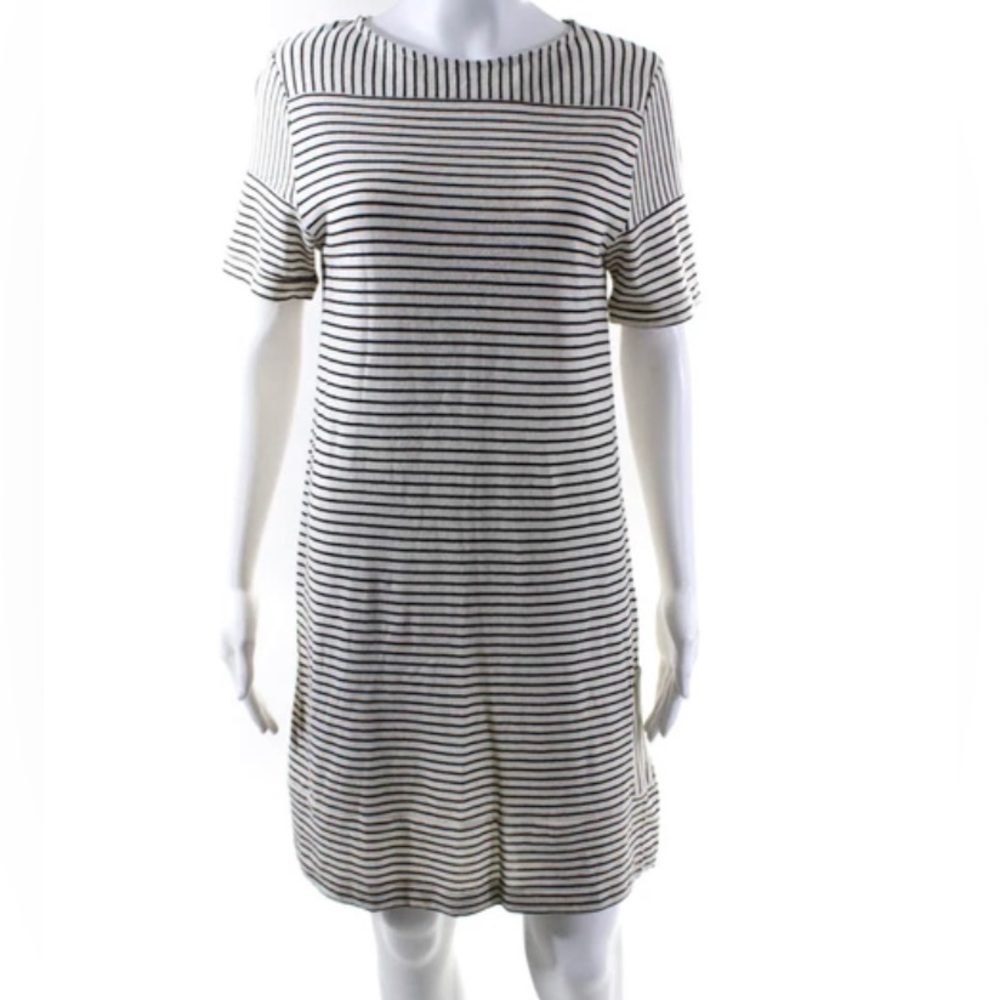 A.P.C. Striped Knit Sweater Shift Dress